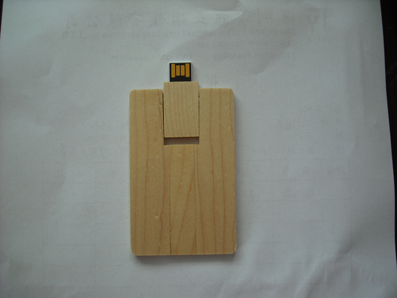 USB Disk Wooden Card