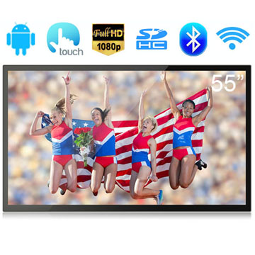 55 Inch RK3288 Quad Core A17 Full HD 1080P Screen Capacitive Touch Screen Android 5.1 Interactive Digital Signage